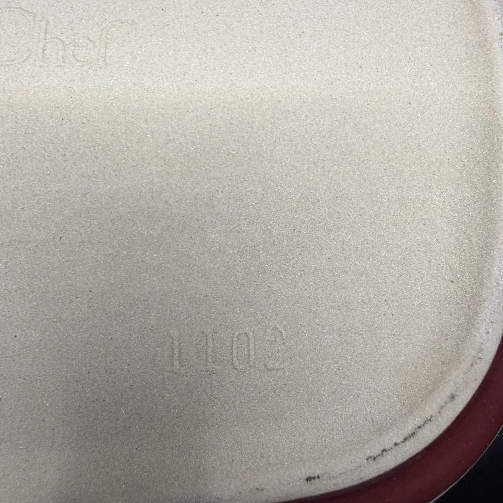 Pampered Chef Deep Covered Casserole Baker w/ Lid Cranberry Stoneware 3.1qt